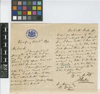 Letter from A. Baker to Daniel Morris; from Vera Cruz; 8 Oct 1890; two page letter comprising one image; folio 142