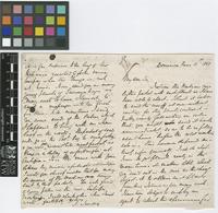 Letter from John Imray to [Sir Joseph Dalton Hooker] from Dominica; 11 June 1868; four page letter comprising two images; folio 195