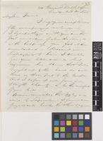 Letter from F.[Francis] Boott to Sir William Jackson Hooker; from 24 Gower Street, Bedford Square, London, [England]; 30 Oct 1825; four page letter comprising four images; folio 42a