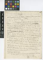 Report from Julien Desjardins to [Sir William Jackson Hooker]; from Mauritius; c.1831; two page report comprising two images; folio 41b