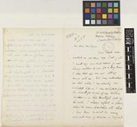Letter from T.[Tokutaro] Ito to Sir William Thiselton-Dyer; from 83 Hichikenchio [Shichikencho] Nichomé, Nagoya, Aichi-ken, Japan; 3 Apr 1891; four page letter comprising four images; folios 784 - 785
