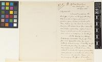 Letter from A.H.[Arthur Henry] Blechynden to [Sir William Thiselton-Dyer]; from 29 Maxilla Gardens, North Kensington, [London, England]; 16 Sep 1885; three page letter comprising two images; folio 83