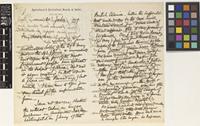 Letter from Richard Blechynden to Sir Daniel Morris; from Agricultural and Horticultural Society of India, Metcalfe Hall, Calcutta [Kolkata, India]; 20 July 1889; four page letter comprising two images; folio 95