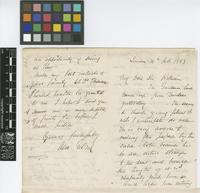 Letter from Alexander Gibson to Sir William Jackson Hooker; from London; 14 Feb 1853; four page letter comprising two images; folio 151