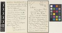 Letter from C.G.[Christopher George] Battiscombe to Sir David Prain; from Rowlands, St Mary Cray, Kent, [England]; 26 Nov 1912; three page letter comprising two images; folio 9