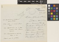 Letter from N.[Nathaniel] Charles Rothschild to Sir David Prain; from London, [England]; 31 Oct 1913; four page letter comprising two images; folio 136