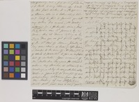 Letter and list of plants from Ms Elizabeth A.[Andrew] Warren to Sir William Jackson Hooker; from [Flushing, Cornwall, England]; c.1841; eight page letter comprising six images; folio 410