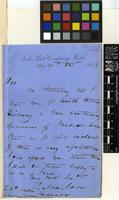 Letter from Crane to Sir William Jackson Hooker; from Irish Peat Company’s Works; 19 Oct 1858; one page letter comprising of one image; folio 134