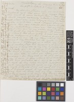 Letter from D.[David] Douglas to John Scouller [Scouler]; from Priest's Rapid on the Columbia River, [United States of America]; 3 Apr 1826; four page letter comprising four images; folio 63