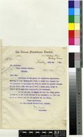 Letter from J. H. Bather to Sir David Prain; from the African Plantations Limited, Finsbury Circus, London; 24 May 1910; one page letter comprising one image; folio 60