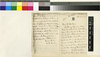 Letter from Lady Anne Maria Barkly to Sir Joseph Dalton Hooker; 18 Oct 1869; five page letter comprising three images; folios 103-104
