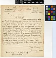 Letter from Mr. J. Medley Wood to Sir D. Morris; from the Botanic Gardens Durban, South Africa; 19 June 1891; one page letter comprising one image; folio 1828.