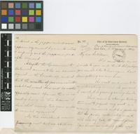 Letter from C.A.[Charles Alfred] Barber to Sir William Thiselton-Dyer; from Camp Davalashwaram [Dhavaleswaram], Godavari District, India; 18 Feb 1902; five page letter comprising three images; folios 6 - 7