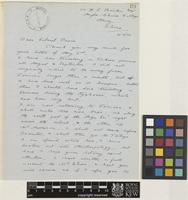 Letter from W.R.[William Robert] Price to Sir David Prain; care of H.F. Rankin, Anglo-Chinese College, Amoy [Xiamen], China; 4 Oct 1912; two page letter comprising two images; folio 69