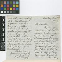 Letter from N.A.[Nicholas Alexander] Dalzell to [Sir William Jackson Hooker]; from Bombay [Mumbai, India]; 26 June 1855; four page letter comprising two images; folio 82