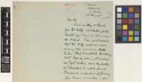 Letter from O. Greig to the Royal Botanic Gardens, Kew; from Thuboro, Holsworthy, N. Devon, [England]; 17 May 1905; three page letter comprising two images; folio 130