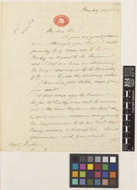 Letter from H.[Henry] Alabaster to Sir William Thiselton-Dyer; from Royal Siamese Museum, Bangkok, Siam [Krung Thep, Thailand]; 30 Jan 1884; four page letter comprising four images; folios 344 - 345