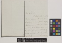 Letter from Mrs Louisa Trevor Lawrence to Sir William Jackson Hooker; from Ealing Park, [London, England]; 'Monday morning' c.1841; three page letter comprising two images; folio 215