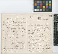 Letter from W. H. Holmes to Sir William Jackson Hooker; from St Ives, Bingley, Yorkshire; 23 Aug c1861; four page letter comprising two images; folio 241