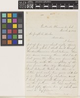 Letter and list of plants from Mrs R.M.[Rebecca Merritt] Austin to Sir Joseph Dalton Hooker; from Prattville, Plumas County, California, [United States of America]; 6 Mar 1879; six page item comprising four images; folios 8 - 9
