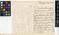 Letter from H. C. Grattan to Sir William Jackson Hooker; from Tenerife; 21 July 1865; Three page letter comprising two images; folio 102