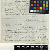Letter from William Henry Harvey to Sir William Jackson Hooker; from Limerick; 6 June 1842; Four page letter comprising four images; folio 106
