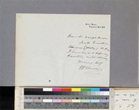 One page letter from H. H. Johnston to Sir J. D. Hooker; undated; folio 96.