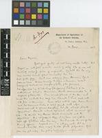Letter from C.A.[Charles Alfred] Barber to Daniel Morris; from Department of Agriculture of the Leeward Islands, St John's, Antigua, [W.I.]West Indies; 14 Dec 1892; three page letter comprising two images; folios 64 - 65