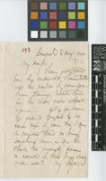 Letter from John Maclean to Sir William Jackson Hooker; from Liverpool; 3 Aug 1842; two page letter comprising two images; folio 193