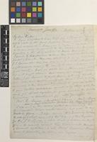 Letter from M.P.[Michael Pakenham] Edgeworth to Sir Joseph Dalton Hooker; from Mooltan [Multan, Pakistan]; 26 Mar 1853; two page letter comprising two images; folio 172 NWI
