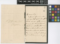 Letter from F.W.[Frederick William] Beechey to Sir William Jackson Hooker; [author address unknown]; c.1833; four page letter comprising two images; folio 19