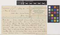 Memorandum from Reasoner Brothers to Daniel Morris; from Royal Palm Nurseries, Manatee, Florida, [United States of America]; 30 July 1889; one page memorandrum comprising one image; folio 377