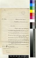 Letter from Thomas Risely Griffith, Administrator of the Seychelles to Sir William Thiselton-Dyer; from Government House, Seychelles; 11 Dec 1893; four page letter comprising four images; folios 280-281