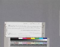 Two page document including an attached receipt and a letter from W. F. Crookshank to J. D. Hooker; 16 and 19 Nov 1883; folios 67-67a.