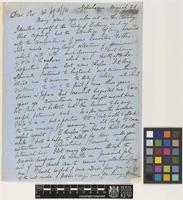 Letter from Frederick V.[Victor] Dickins to Sir Joseph Dalton Hooker; from Yokohama, [Japan]; 26 Mar 1874; two page letter comprising two images; folios 157 - 158