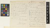 Letter from J.M. Henry to John Smith; from Public Park, Baroda State, [India]; 11 Feb 1886; four page letter comprising two images; folio 71