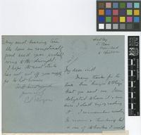 Letter from C.S.[Claude] Rogers to Sir Arthur William Hill; from Hartley, St Clair, Trinidad; 2 Apr 1912; four page letter comprising two images; folio 563