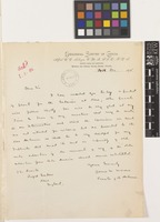 Letter from James M.[Melville] Macoun to Sir William Thiselton-Dyer; from Geological Survey of Canada, Museum and Offices, Sussex Street, Ottawa, [Canada]; 14 Dec 1895; one page letter comprising one image; folio 267