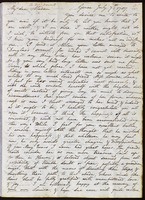 James Edward Smith, Genoa, [Italy], to Mrs Howorth, 3 Charlotte Chapel Row, Pimlico, London, Inghilterra