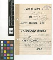Colheitas de Barbosa, L.A.G. em Cabo Verde, 1982-83.