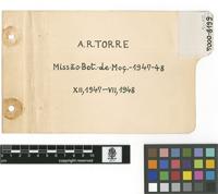 Colheitas de Torre, A.R. em Angola e Moçambique, 1947-56.