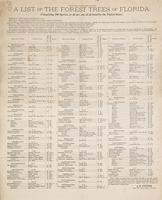 Curtiss A List of the Forest Trees of Florida