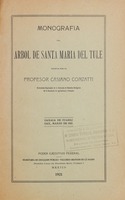 Conzatti Monografia del arbol de Santa Maria del Tule